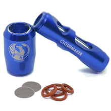 MonaJane CloudMaker - Glass & Aircraft-Grade Aluminum Steamroller Pipe (BLUE)
