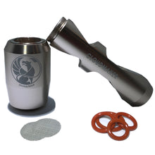 MonaJane CloudMaker [ELITE] - Glass & Aircraft-Grade Aluminum Steamroller Pipe (SILVER PUFF)